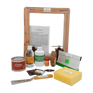 screen printing kit 10x12 red