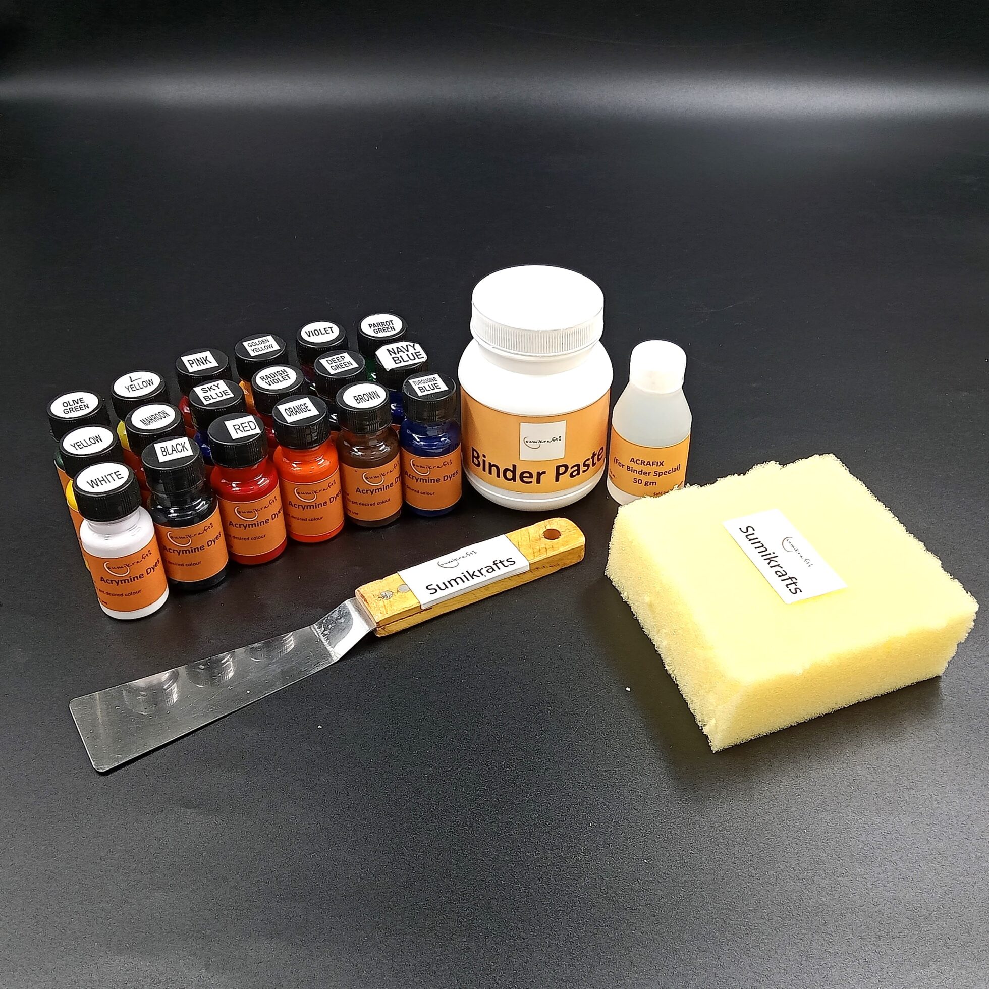 acrymine dye 18 assorted colours