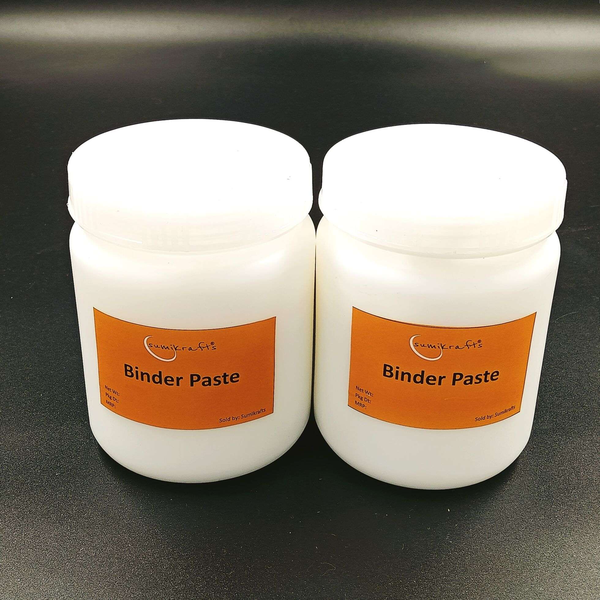 Sumikrafts Binder Paste 500gm – High-quality, semi-liquid textile printing binder for screen and block printing, ensures strong pigment adhesion on fabric.