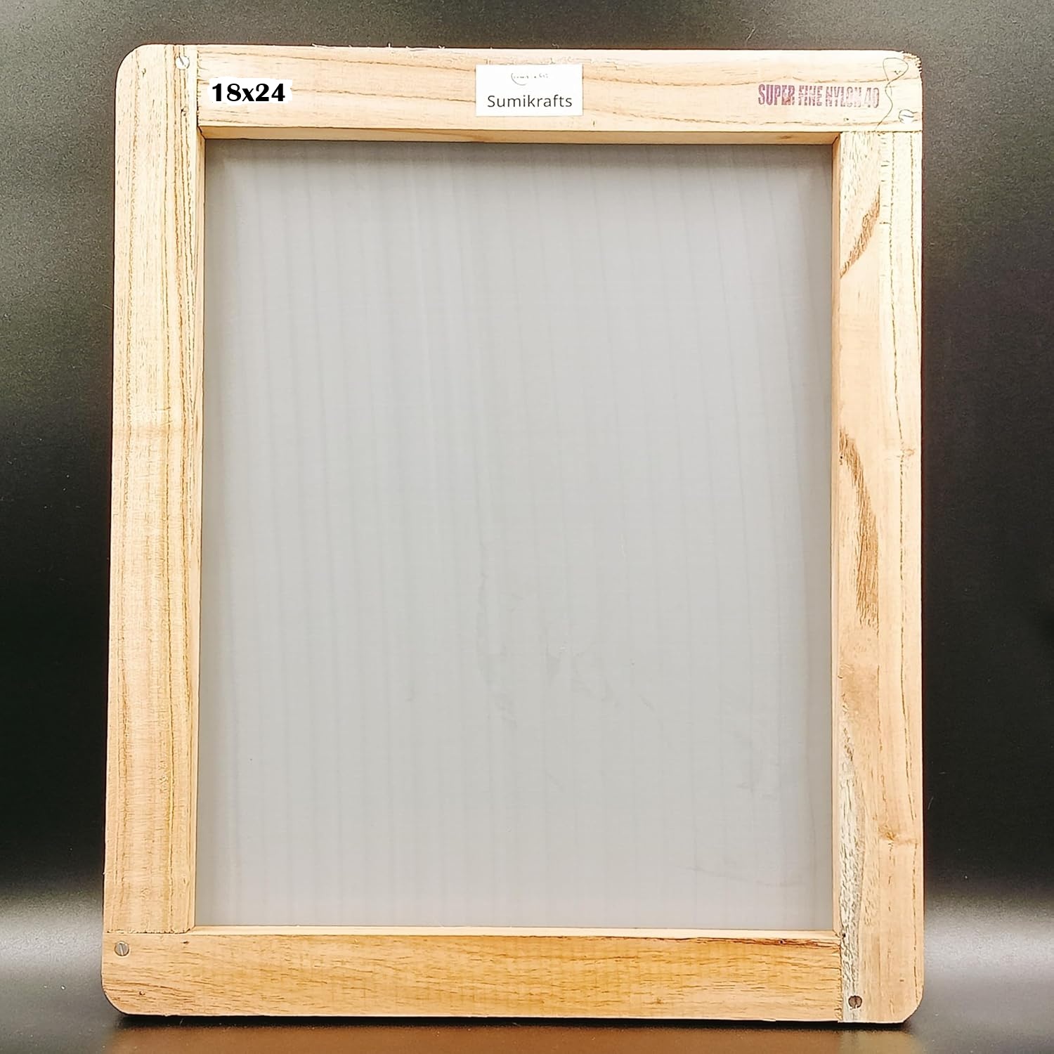 18x24 mesh 40 Sumikrafts 18x24 Inch Extra Large Screen-Printing Wooden Frame with Pre-Stretched Nylon Mesh No. 40 – Ready-to-Use for Professional Large Designs