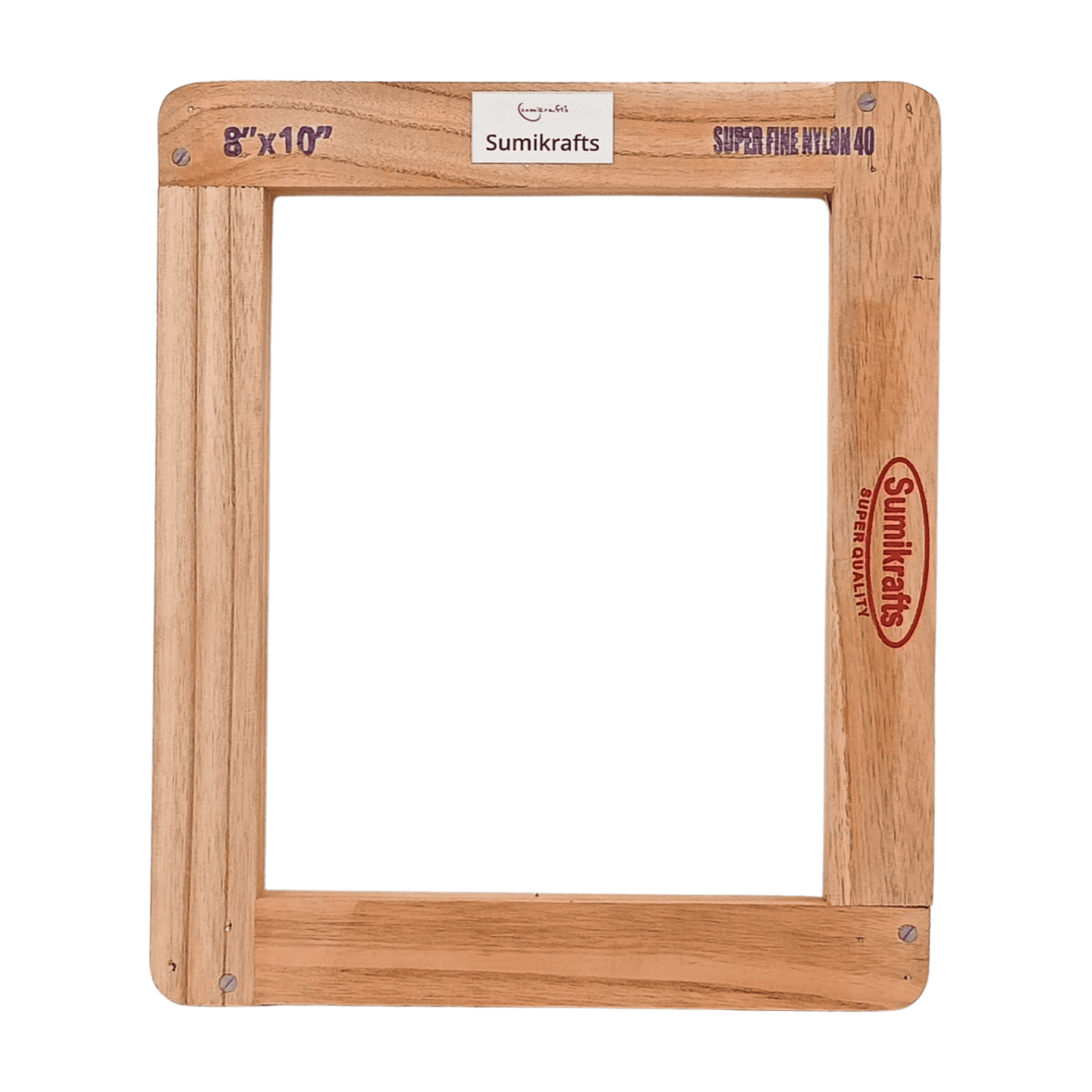 Wooden Frame 8x10 Pre Streched Nylon Mesh no 40