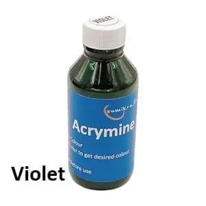 sumikrafts acrymine dye violet 100ml for textile printing-screen printing–hand block printing-arts and crafts