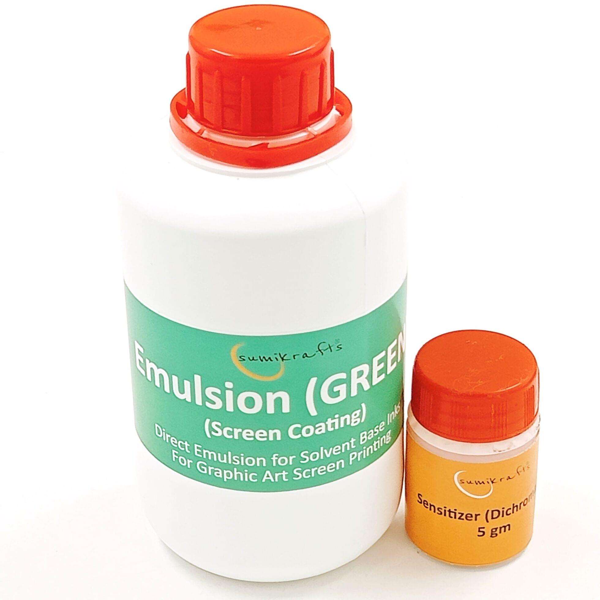 sumikrafts photo emulsion 200gm+sensitiser (dichromate salt) 5gm-graphic arts screen printing